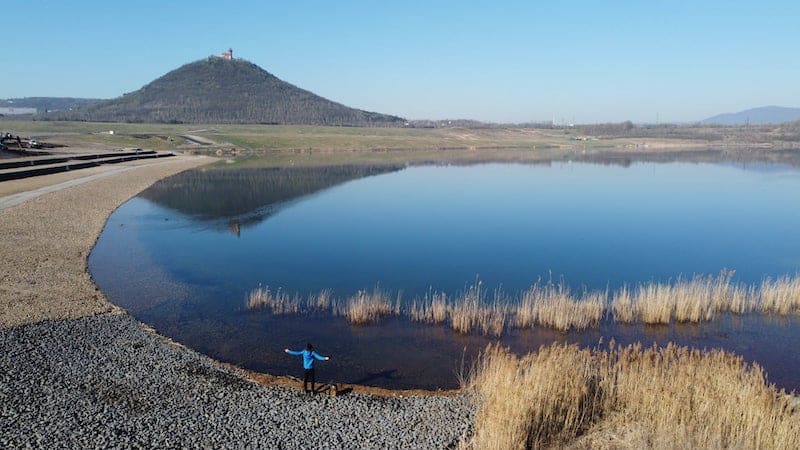 Mostecké jezero.