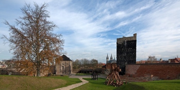 Pohled na chebský hrad.