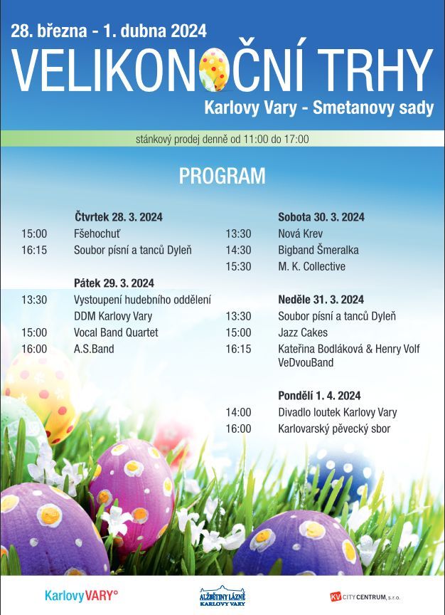 Program karlovarských Velikonoc.