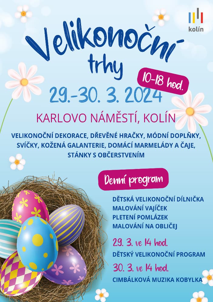 Program na velikonoční jarmark v Kolíně.